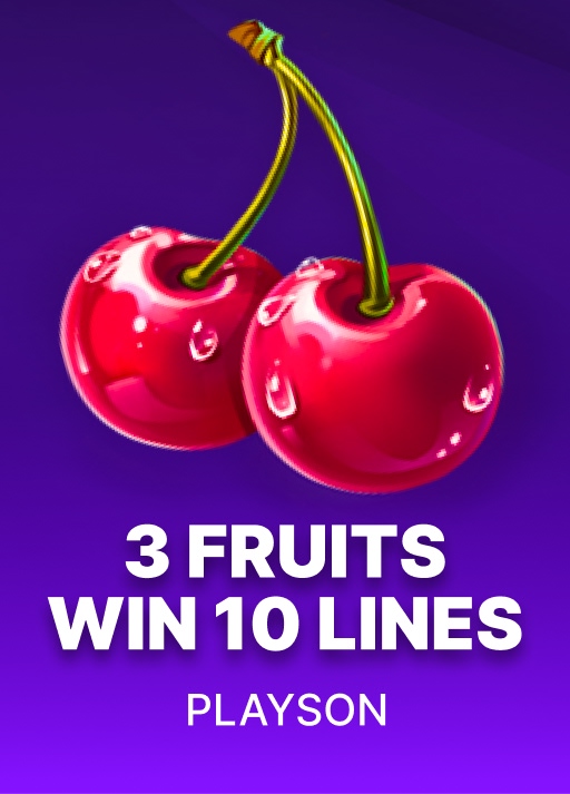 3 Fruits Win: 10 Lines